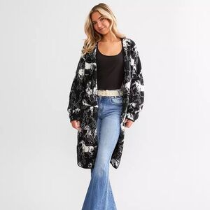 Wrangler Retro Black and White Patterned Sweater